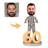 60th Birthday Gift for Men Custom Bobbleheads - You're the Best